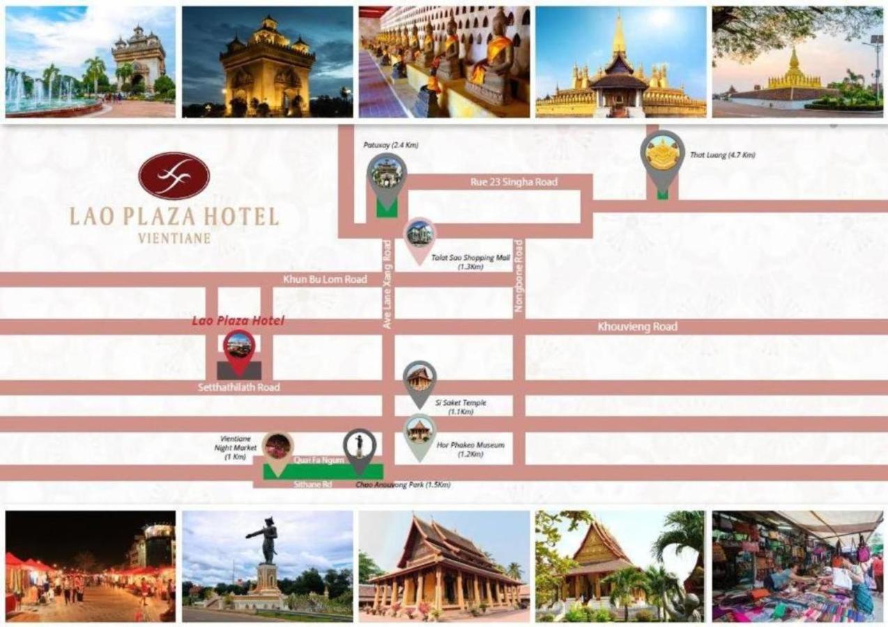 Lao Plaza Hotel Vientián Kültér fotó